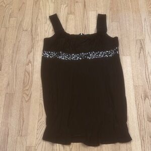 Dress Barn Black Dress with Embellished Detail